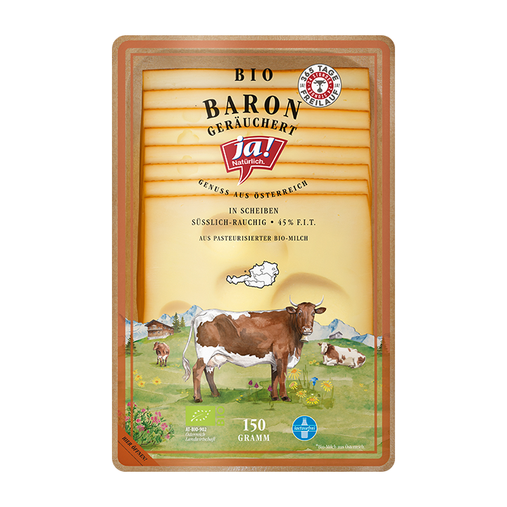 Bio Baron geräuchert 45% F.i.T., in Scheiben