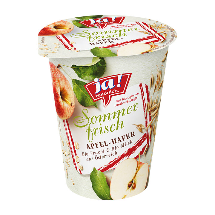 Bio-Fruchtjoghurt Sommerfrisch Apfel Hafer