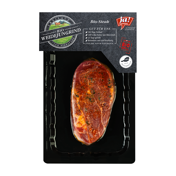 Bio-Chucksteak mariniert vom Weidejungrind