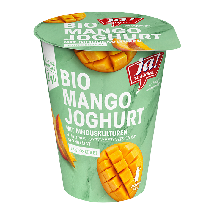 Bio-Fruchtjoghurt Mango mit Bifiduskulturen