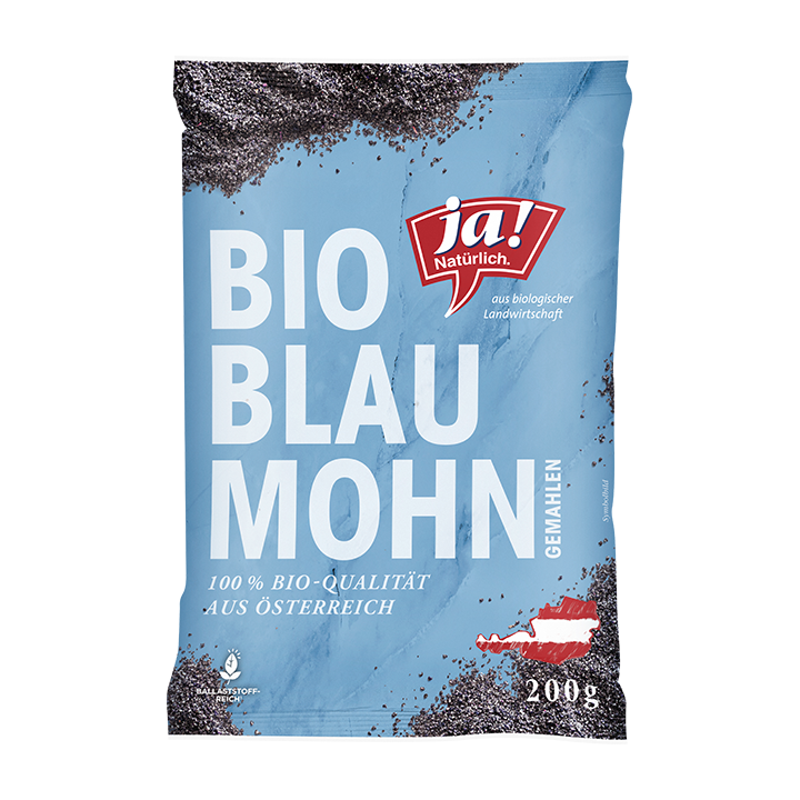 Bio-Blaumohn gemahlen - Ja! Natürlich