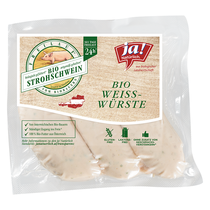 Bio-Weißwürste vom Strohschwein