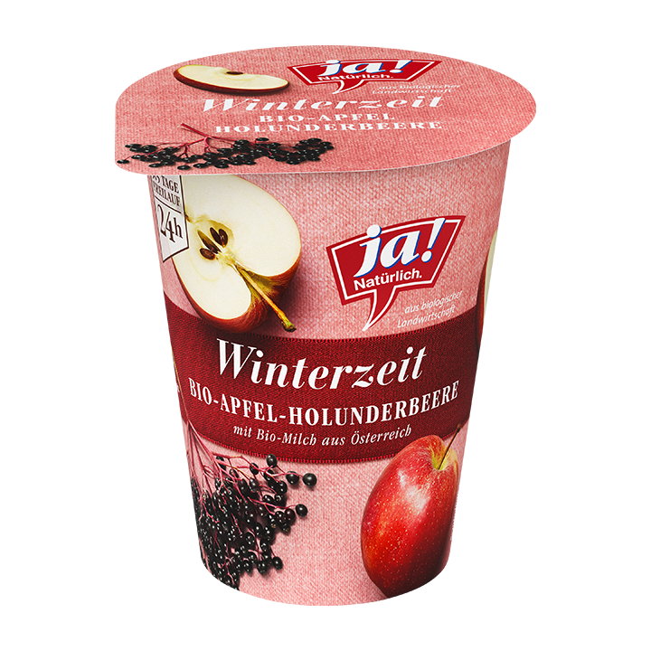Bio-Fruchtjoghurt 3.6% Winterzeit Holunderbeere Apfel