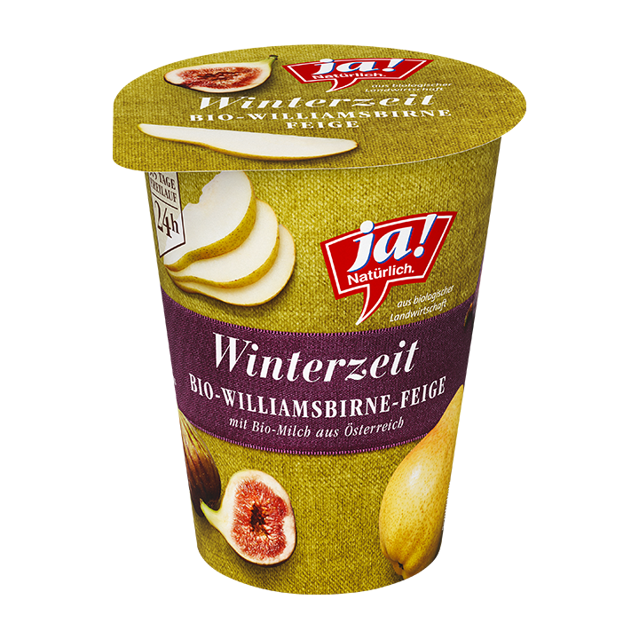 Bio-Fruchtjoghurt 3.6% Winterzeit Feige-Birne