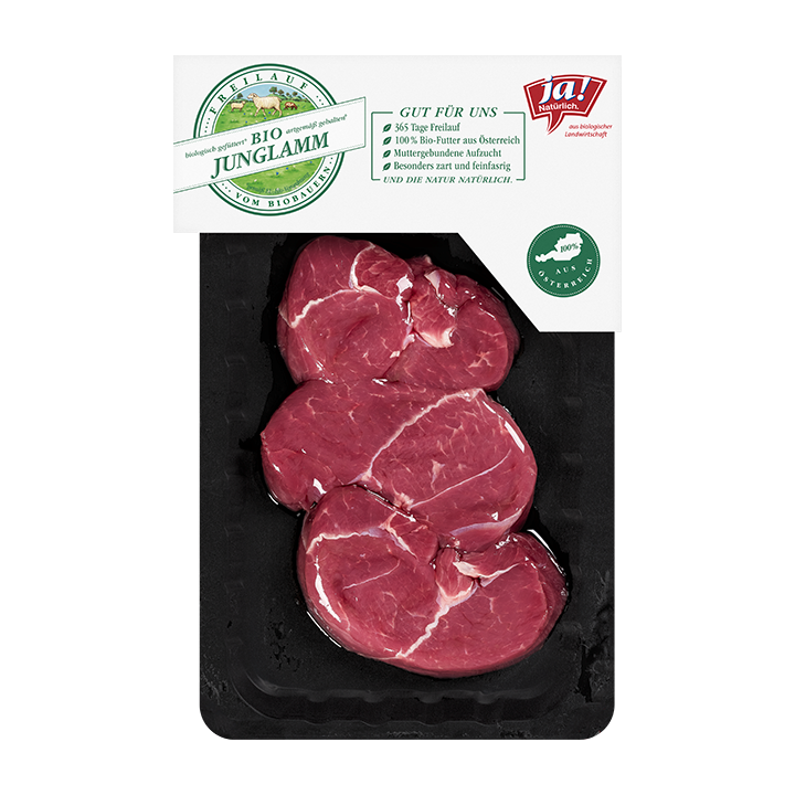 Bio-Minutensteak geschnitten vom Junglamm