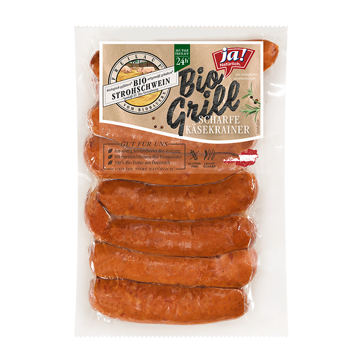 Bio-Mini-Käsekrainer scharf