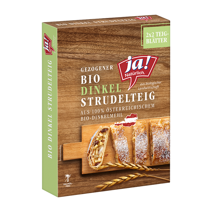 Bio-Dinkelstrudelteig gezogen