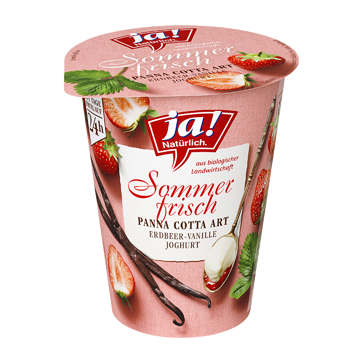 Fruchtjoghurt Sommerfrisch Panna Cotta Art