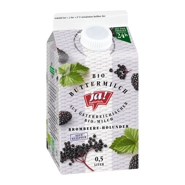 Bio Buttermilch Brombeere-Holunder