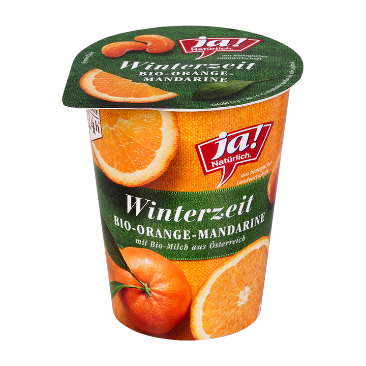 Bio Fruchtjoghurt Winterzeit Orange Mandarine - Ja! Natürlich