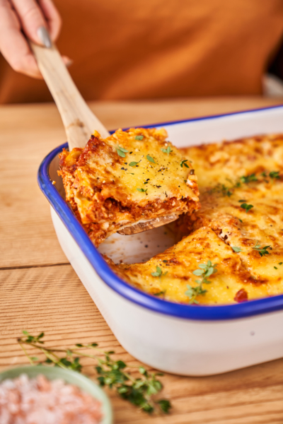 Hybrid-Fleisch Lasagne