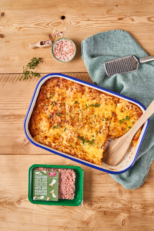 Hybrid-Fleisch Lasagne