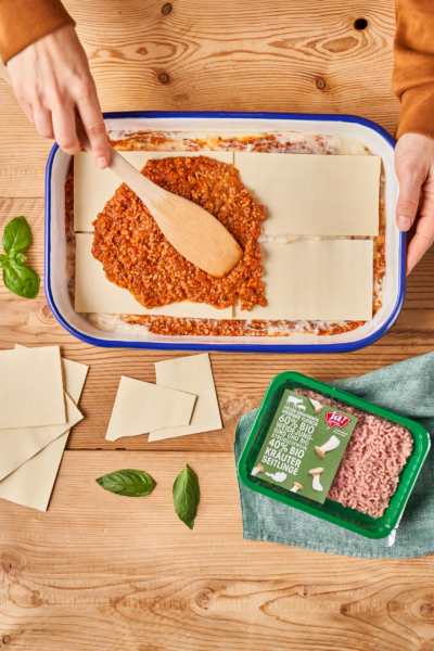Hybrid-Fleisch Lasagne