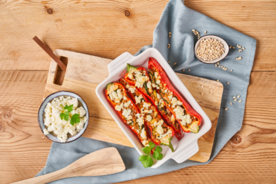 Hybrid Fleisch gefüllte Paprika