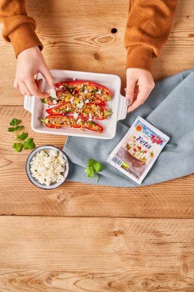 Hybrid Fleisch gefüllte Paprika