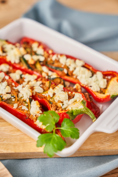 Hybrid Fleisch gefüllte Paprika