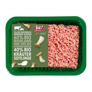 Bio-Faschiertes mit Bio-Kräuterseitlingen
