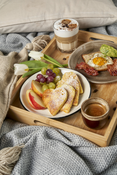 Valentinstag Frühstück Kaffee