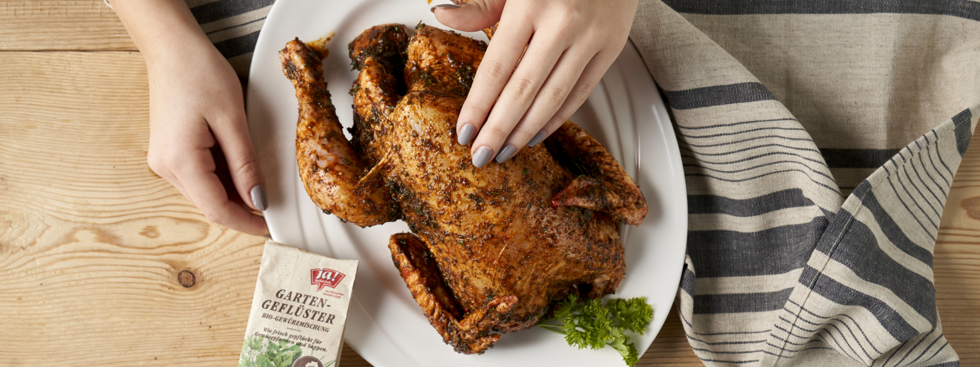 Brathuhn mit Wintergemüse & Erdäpfel