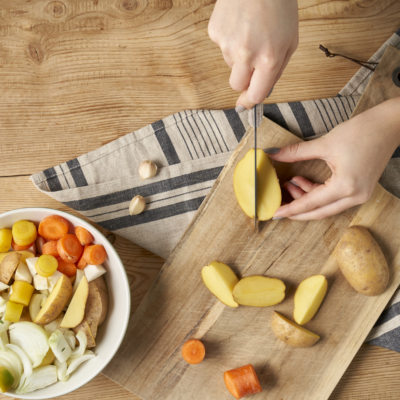 Brathuhn mit Wintergemüse & Erdäpfel