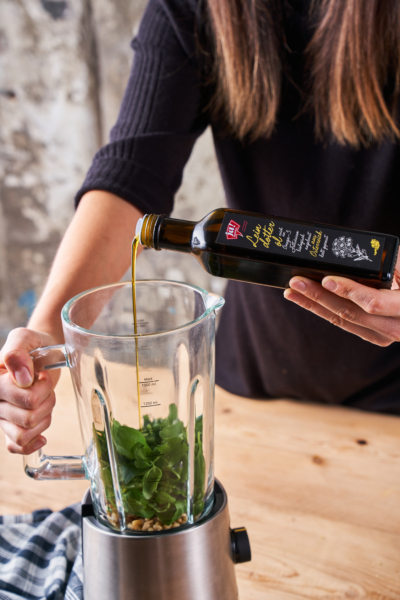 Spirelli mit Leindotteröl