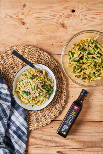 Spirelli mit Leindotteröl