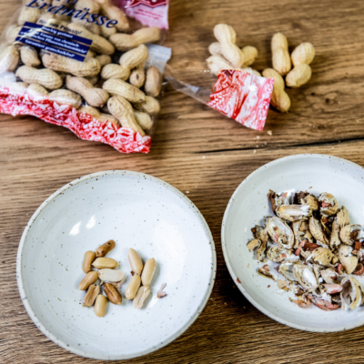 Heublumenmilch-Panna-Cotta mit Kaffee-Herz-Hippen