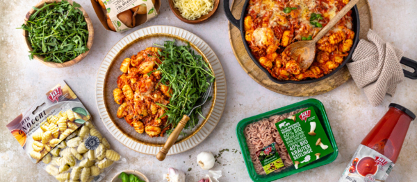 Gnocchi-Auflauf mit Faschiertem