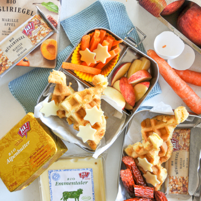 Jausenbox Waffeln mit Heublumenkäse