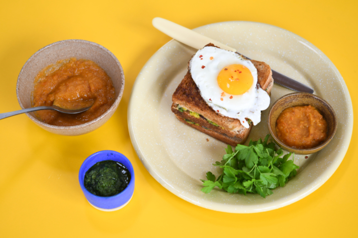 Bombay Sandwich mit selbstgemachten Curry-Ketchup