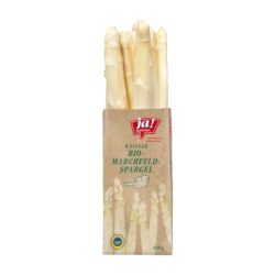 weißer Bio-Spargel