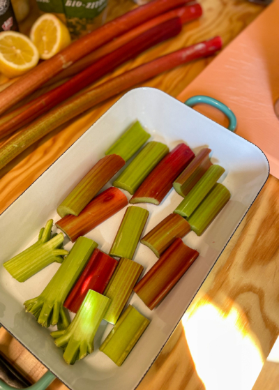 Gebackener Rhabarber Karma Food