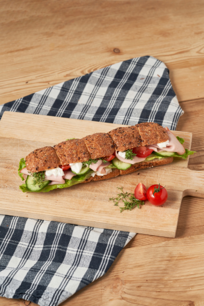 Donauwelle Leberkäse Sandwich