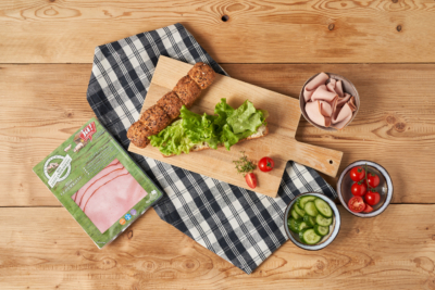 Donauwelle Leberkäse Sandwich