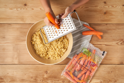 Fitnesssalat mit Leberkäse