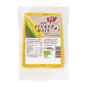 Bio-Zuckermaiskolben, gegart