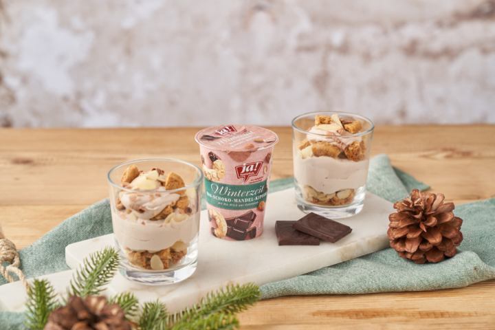 Schoko Mandel Kipferl Schichtdessert