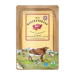 Bio-Raclette Käse Scheiben