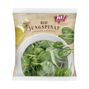 Bio-Jungspinat im Beutel