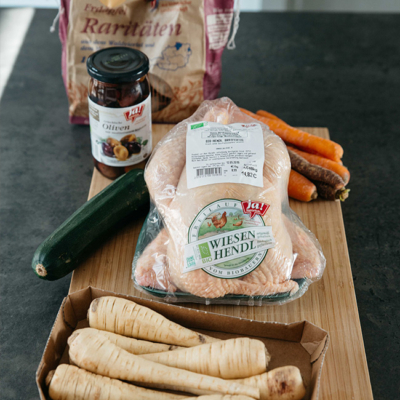 Alle im Rezept genannten Zutaten.