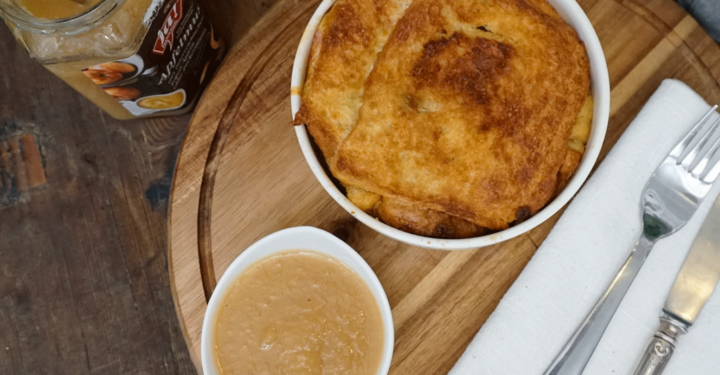 Aus der Frühstückspension: French Toast mit Apfel