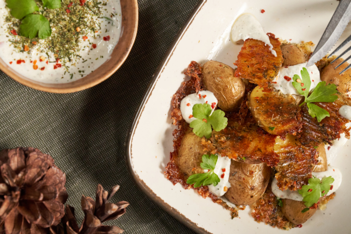 Knusprige Mozzarella Kartoffeln