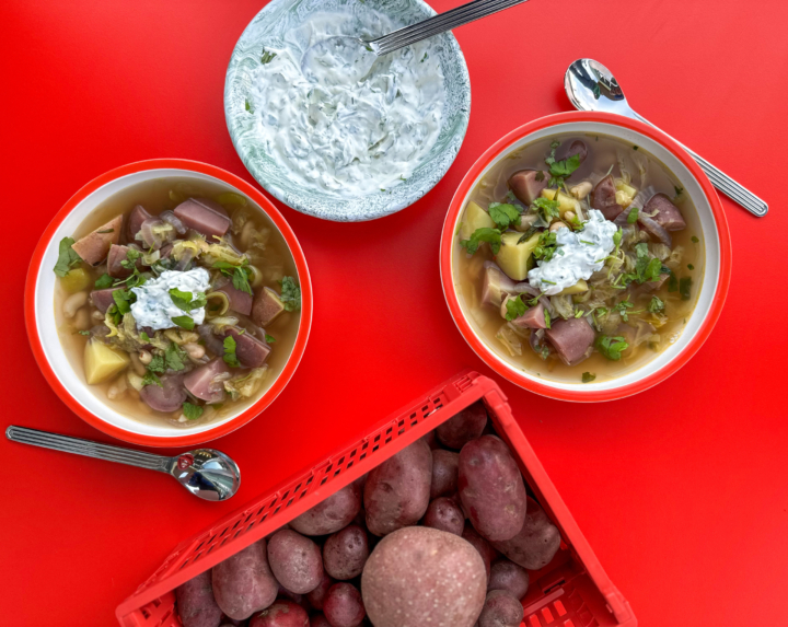 winterlicher Erdäpfel Raritäten Eintopf