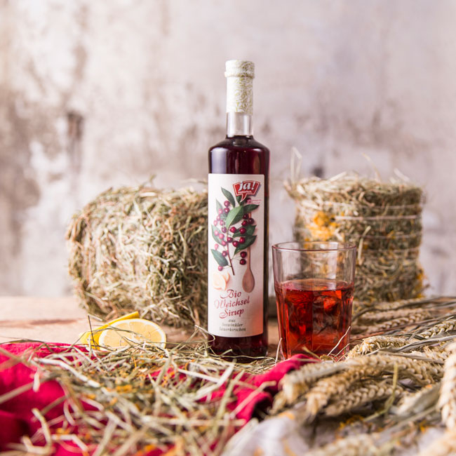 Ja! Natürlich Bio-Weichsel Sirup.