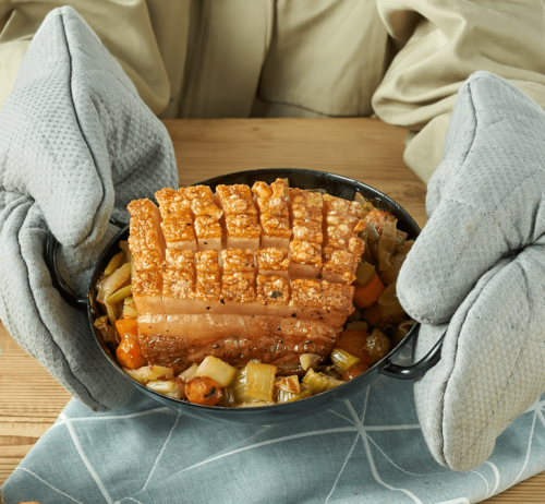 Bio-Karreebraten mit Kruste