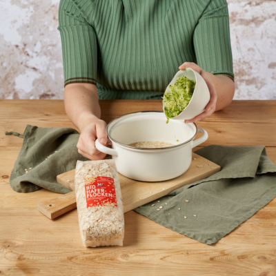 Zoats mit Heidelbeeren