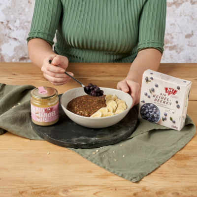 Zoats mit Heidelbeeren