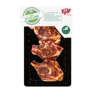 Bio-Schopfkotelett vom Junglamm mariniert