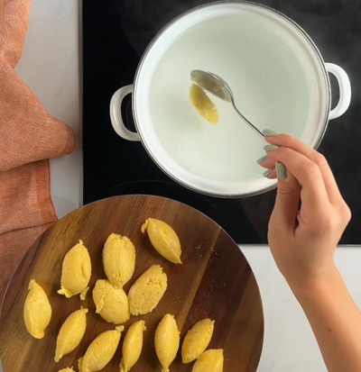 Kräutergrießnockerlsalat Nockerlgrieß