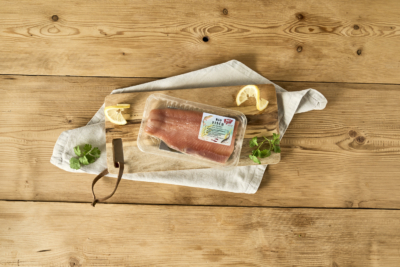 Seeforellenfilet Bulgursalat